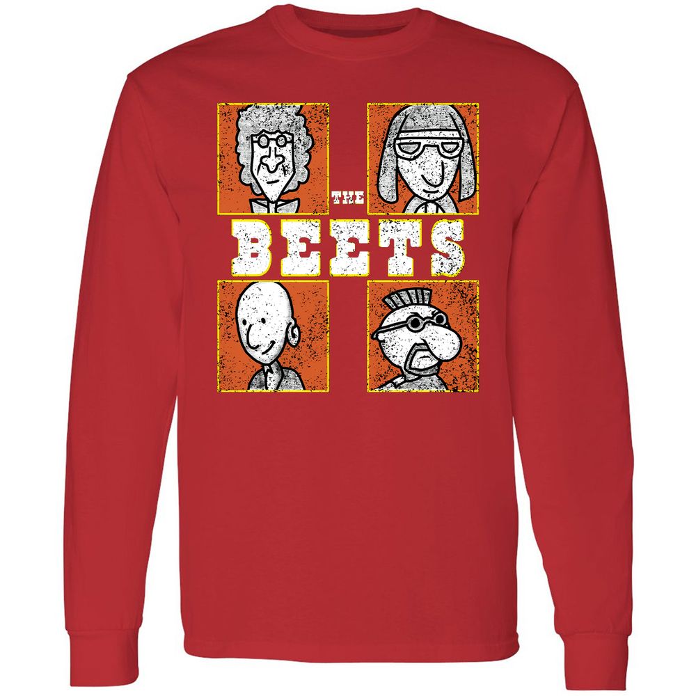 Long Sleeve T-Shirt - Q9Y5XR9F - Red - 14