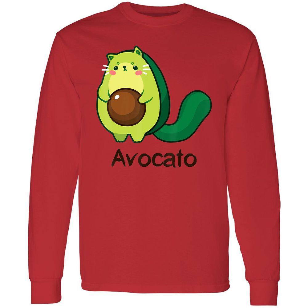 Long Sleeve T-Shirt - 5LLQWNR2 - Red - 14