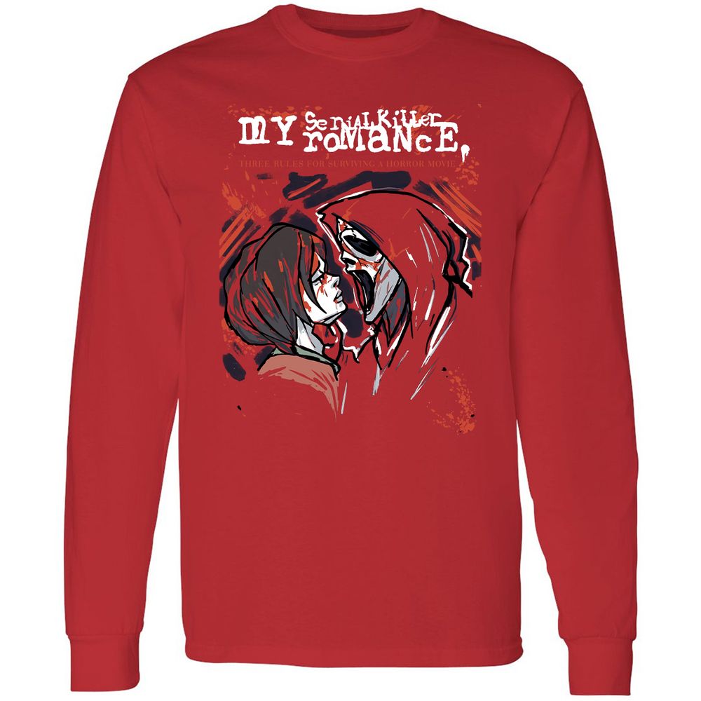 Long Sleeve T-Shirt - CK6ZTAJ7 - Red - 14