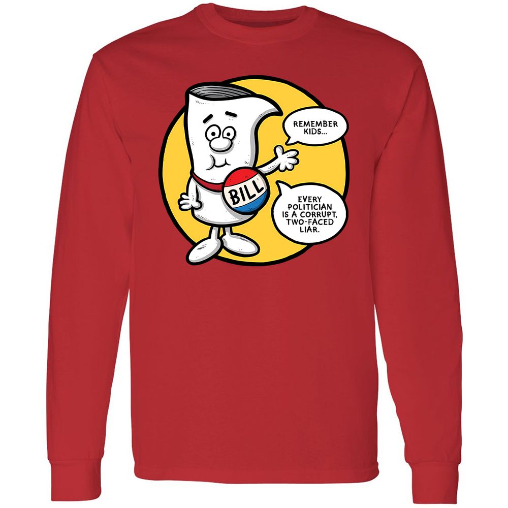 Long Sleeve T-Shirt - 89M5S9JN - Red - 14