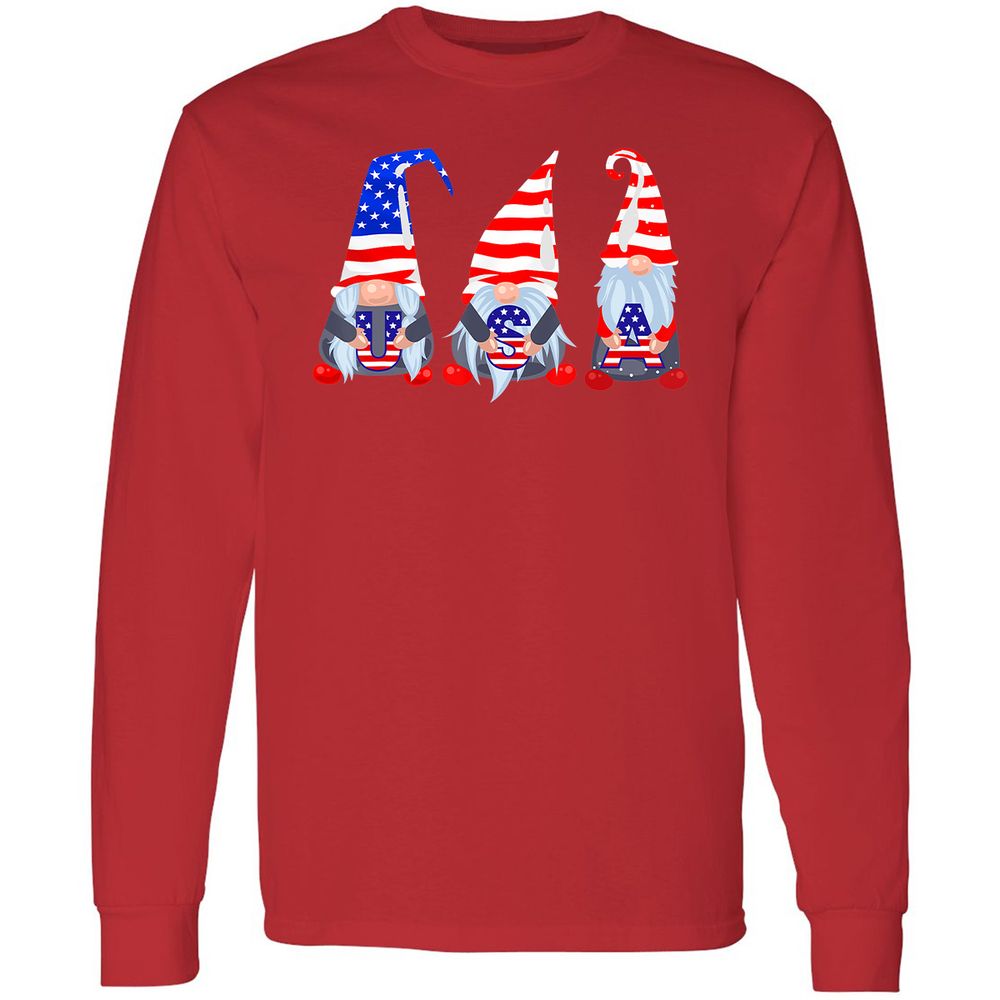Long Sleeve T-Shirt - AETDZ14S - Red - 14