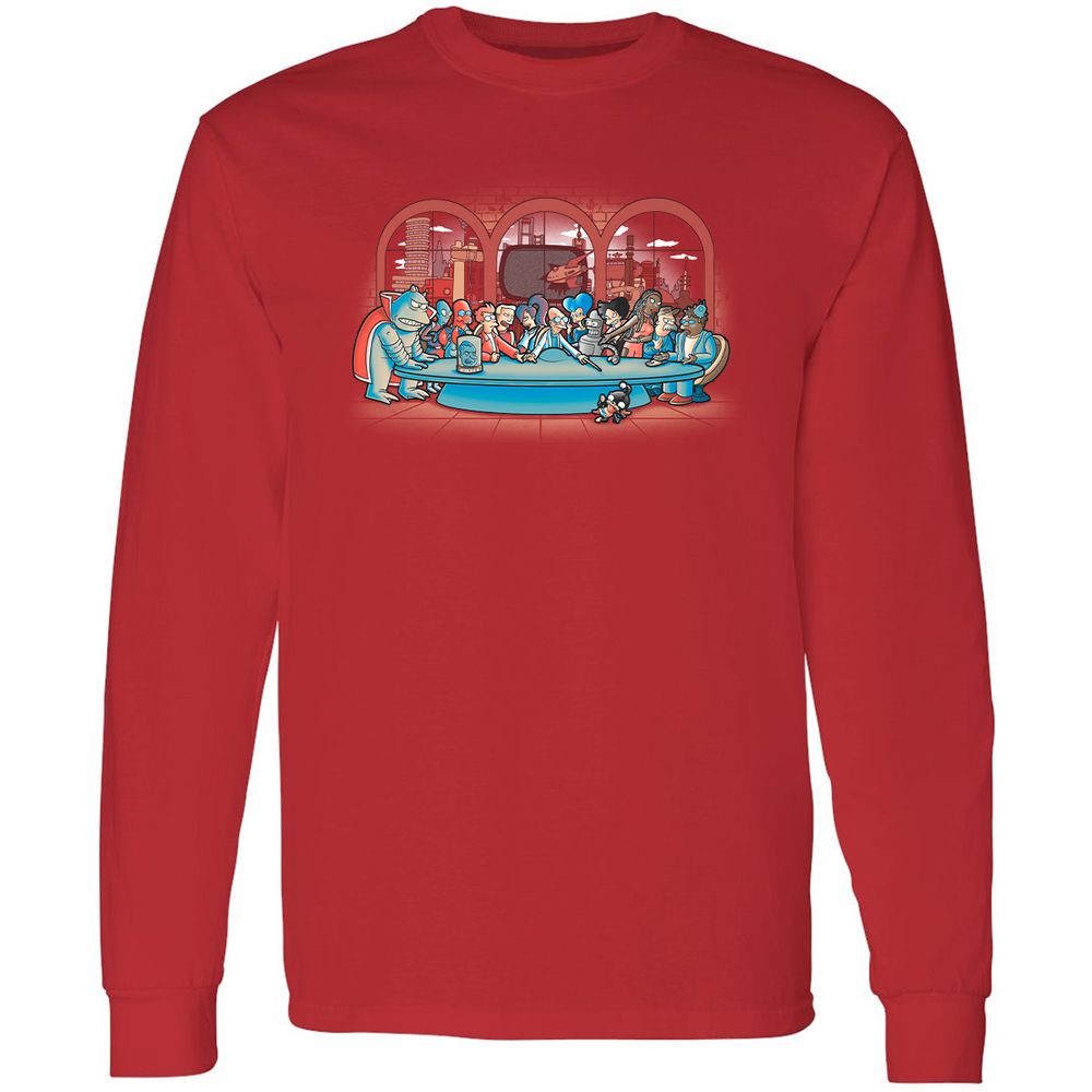 Long Sleeve T-Shirt - LAYJQ7C7 - Red - 14