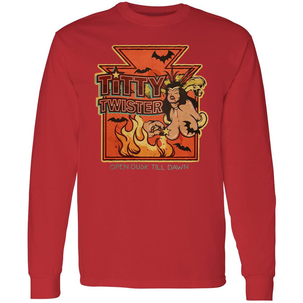Long Sleeve T-Shirt - 712DV3RG - Red - 14