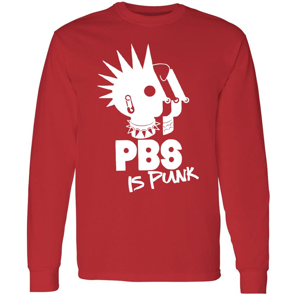 Long Sleeve T-Shirt - 6B96WS3V - Red - 14