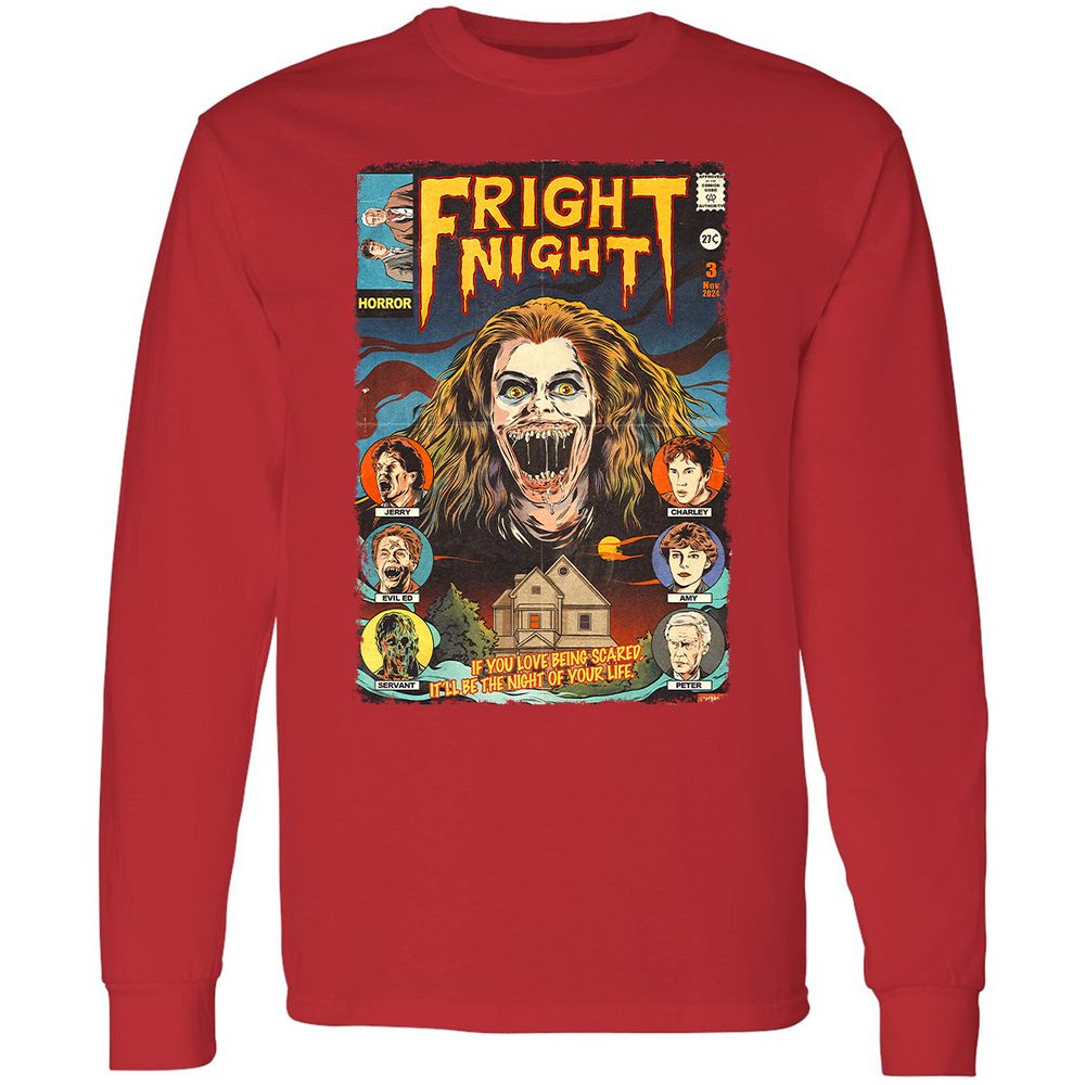 Long Sleeve T-Shirt - CQ8ZQN6T - Red - 14