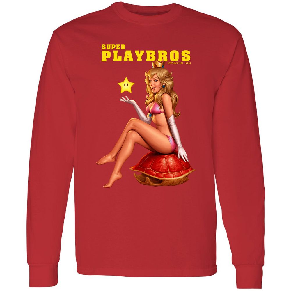 Long Sleeve T-Shirt - SSVYHSPG - Red - 14