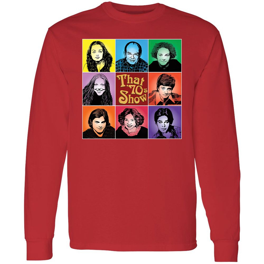 Long Sleeve T-Shirt - RPE8PUQ6 - Red - 14