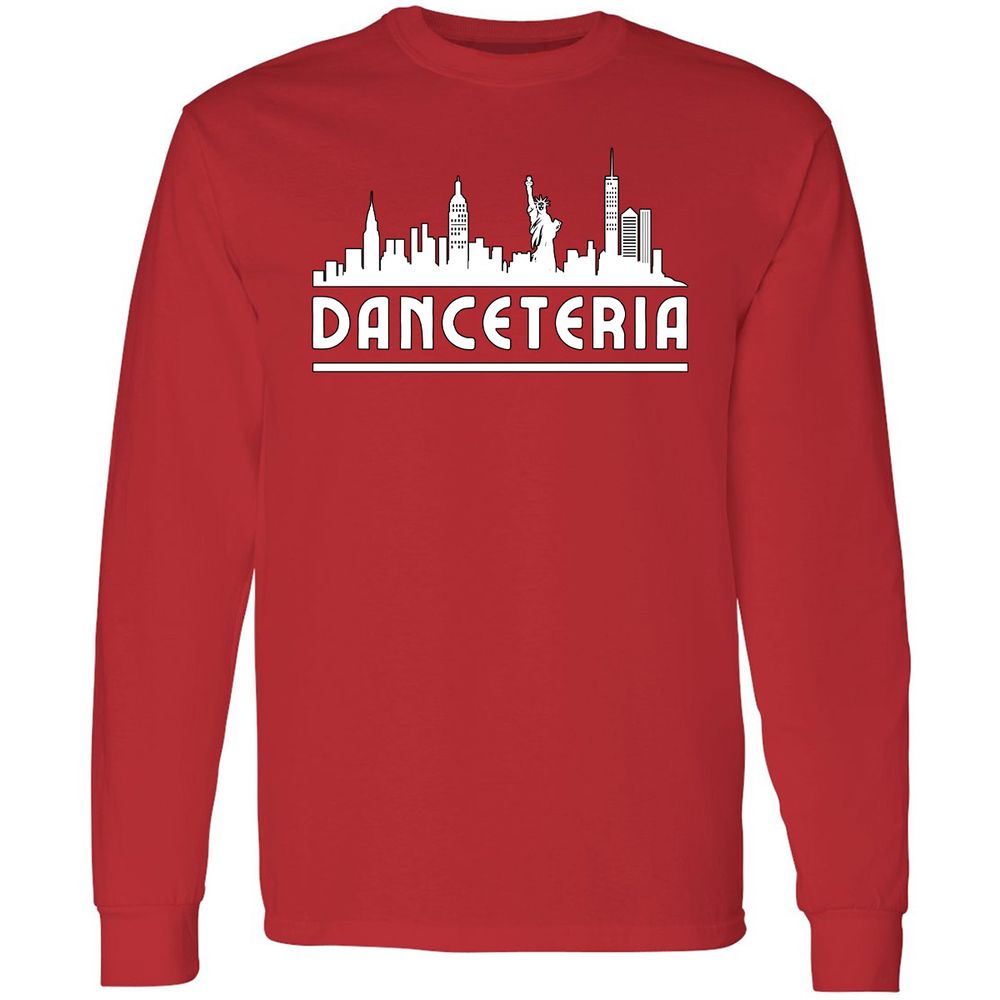 Long Sleeve T-Shirt - Q5X8BCT8 - Red - 14