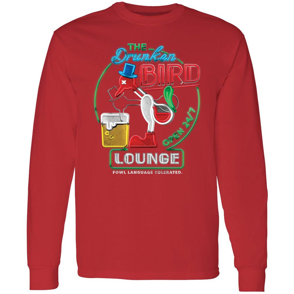 Long Sleeve T-Shirt - QLDUE8KP - Red - 14