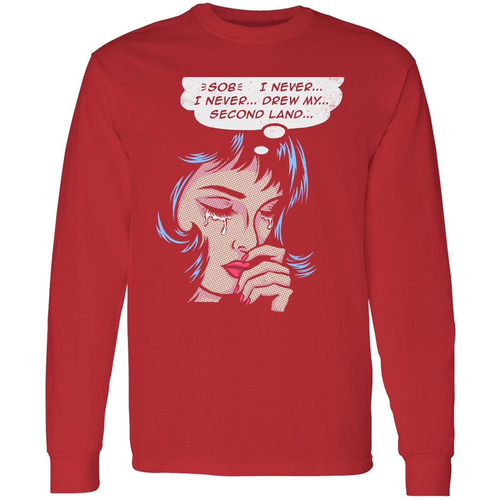 Long Sleeve T-Shirt - LDS3RN8C - Red - 14