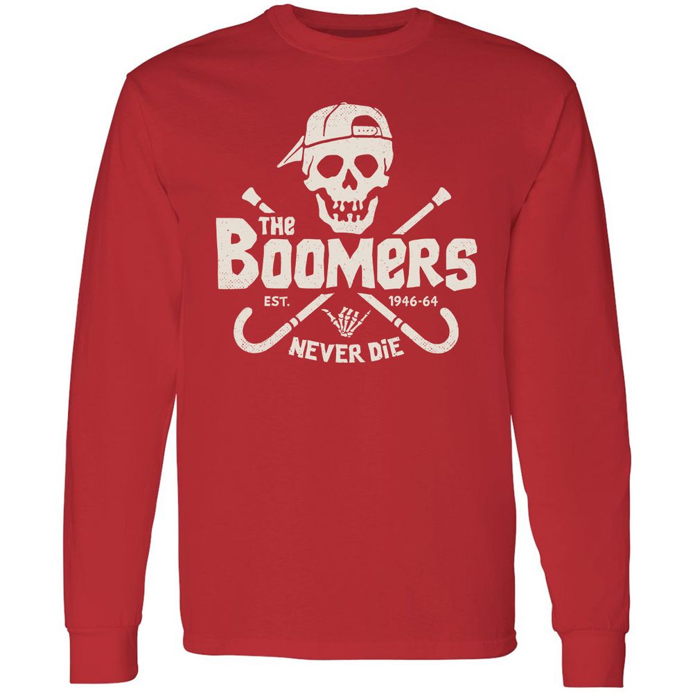 Long Sleeve T-Shirt - ZM41FQC4 - Red - 14