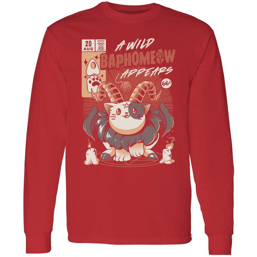 Long Sleeve T-Shirt - 6BY5YJ94 - Red - 14