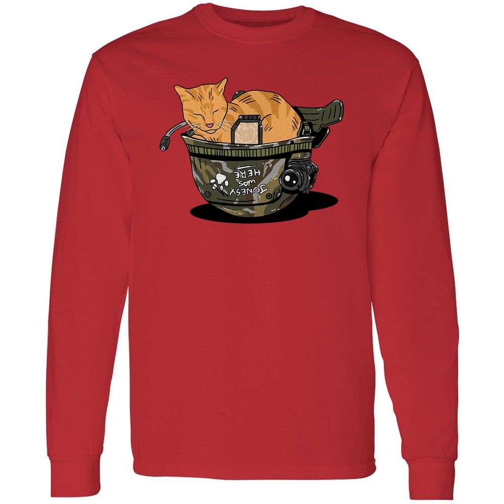 Long Sleeve T-Shirt - XFGT8W8H - Red - 14