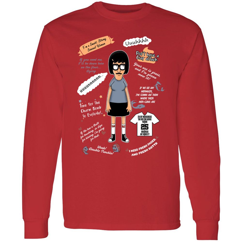 Long Sleeve T-Shirt - XKCET6CM - Red - 14