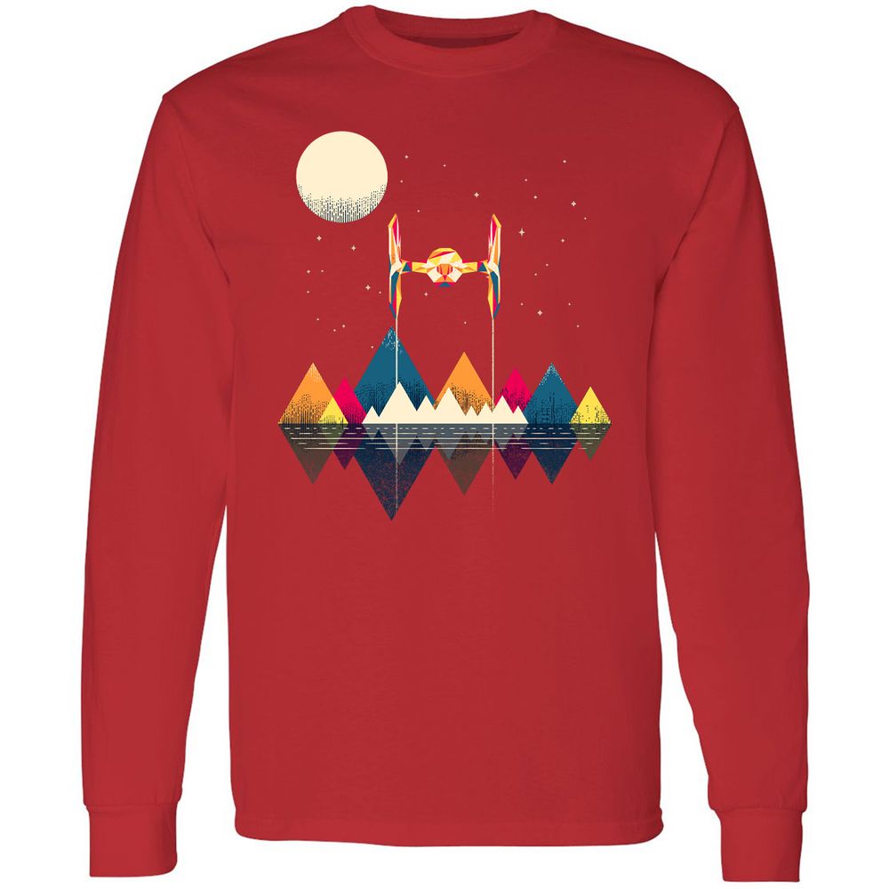 Long Sleeve T-Shirt - WAVXFJ4K - Red - 14