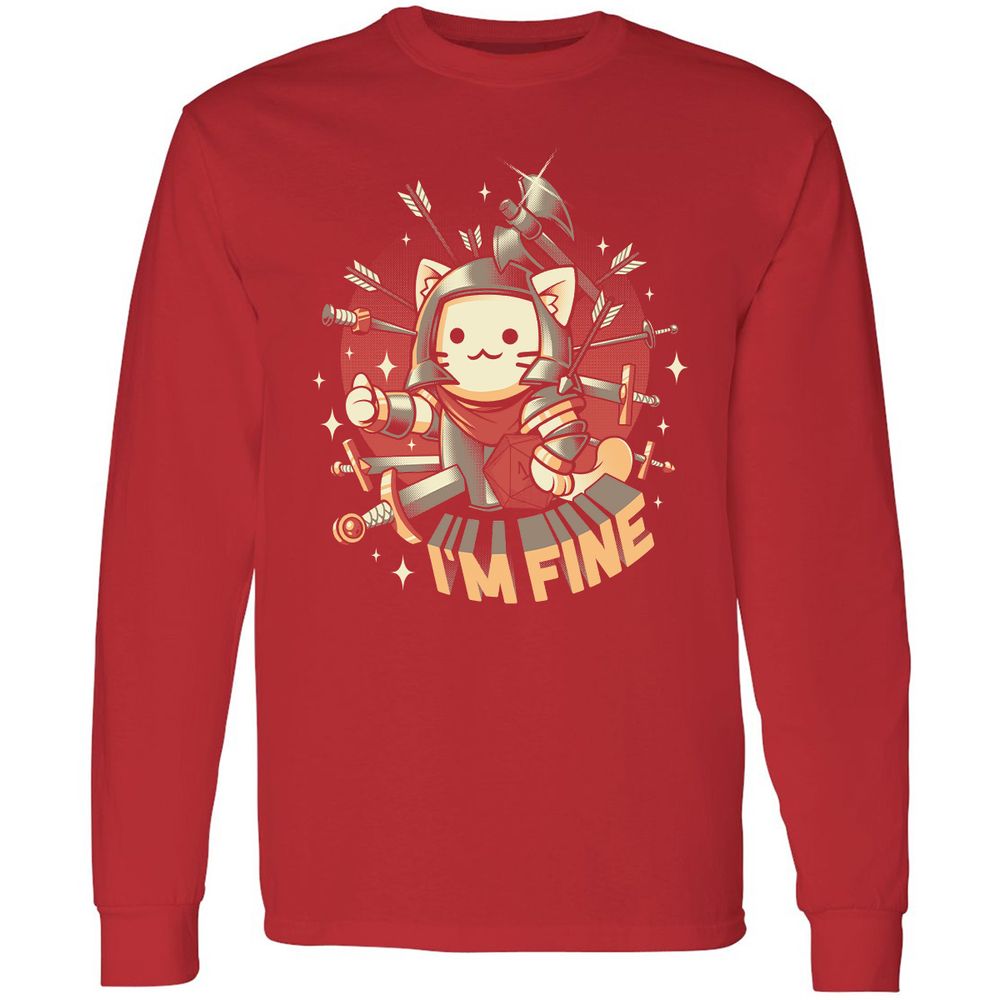 Long Sleeve T-Shirt - 9DHT8T47 - Red - 14