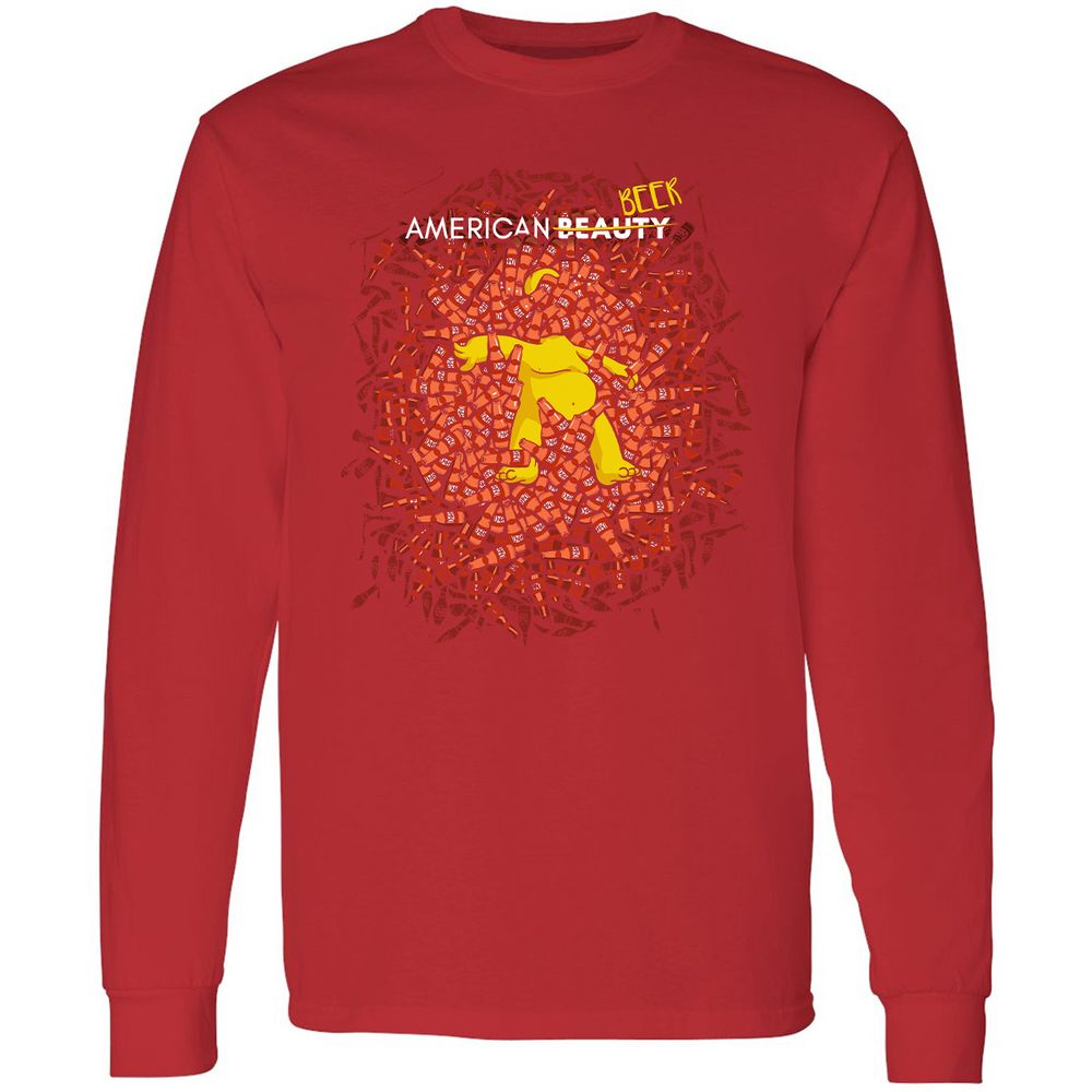 Long Sleeve T-Shirt - 9GGFJRUY - Red - 14
