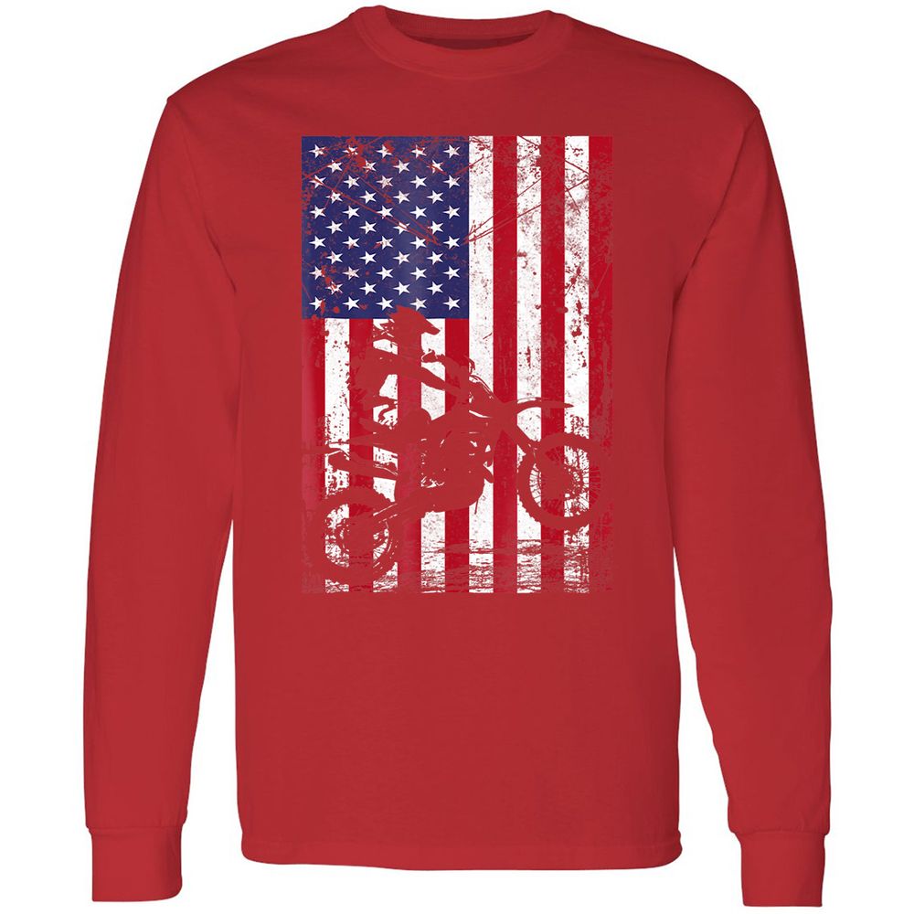 Long Sleeve T-Shirt - H2HMWKKS - Red - 14
