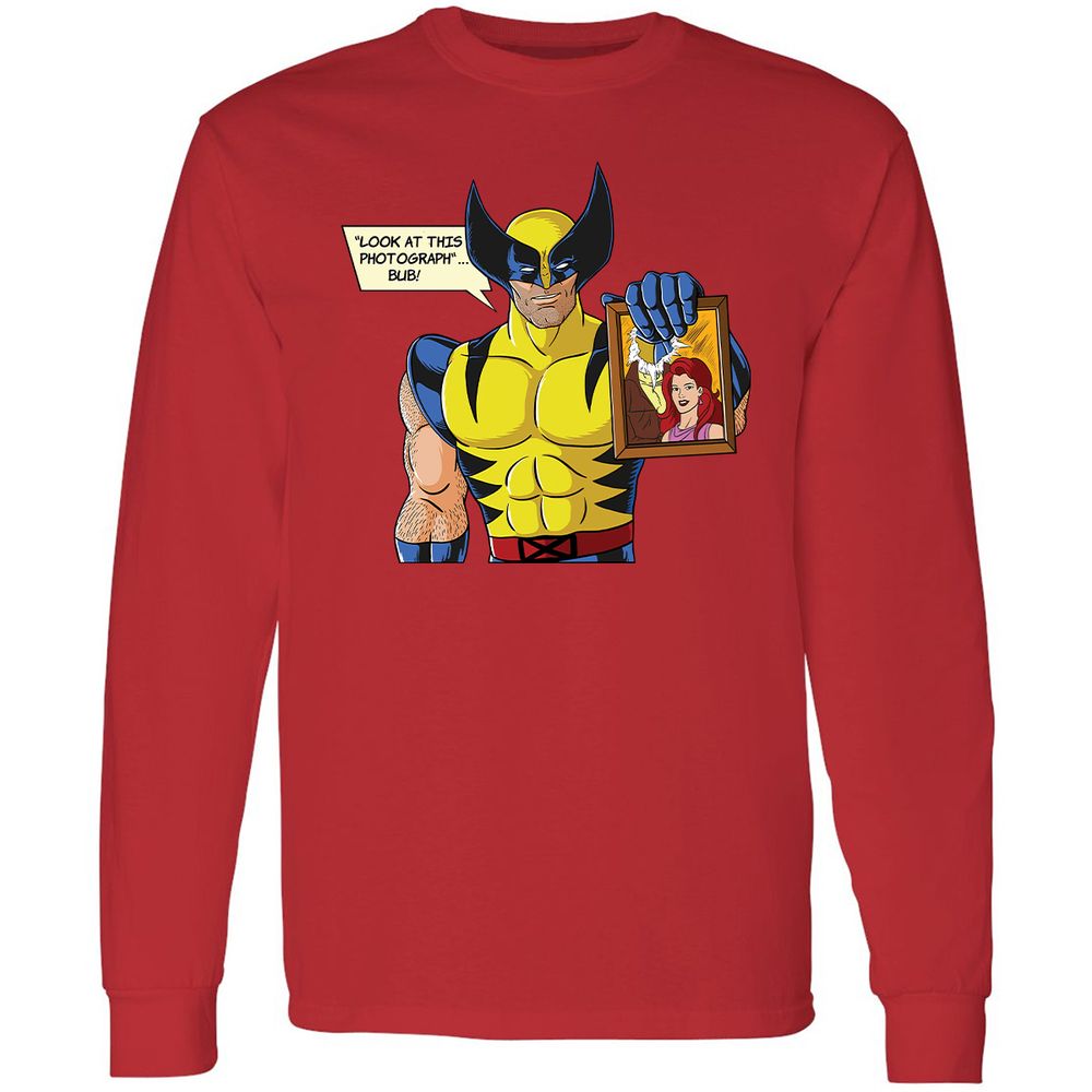 Long Sleeve T-Shirt - A8XF7L93 - Red - 14