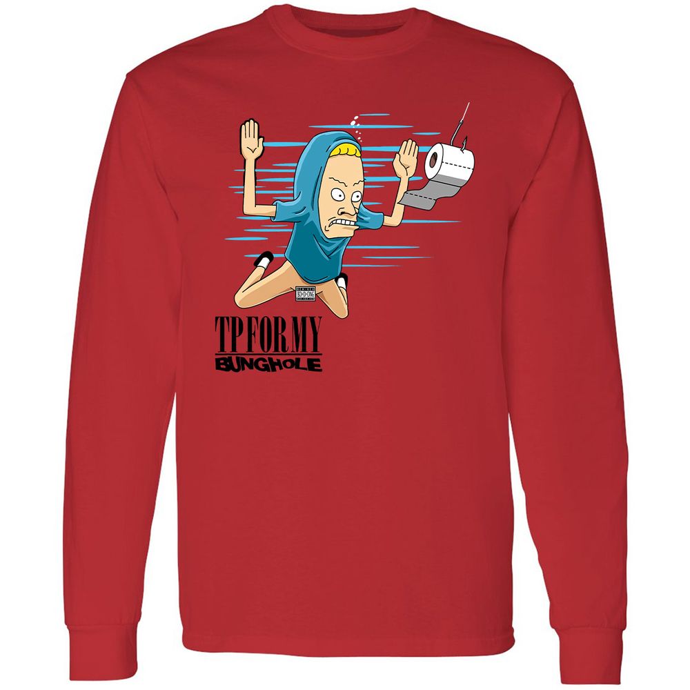 Long Sleeve T-Shirt - U16ZMFWJ - Red - 14