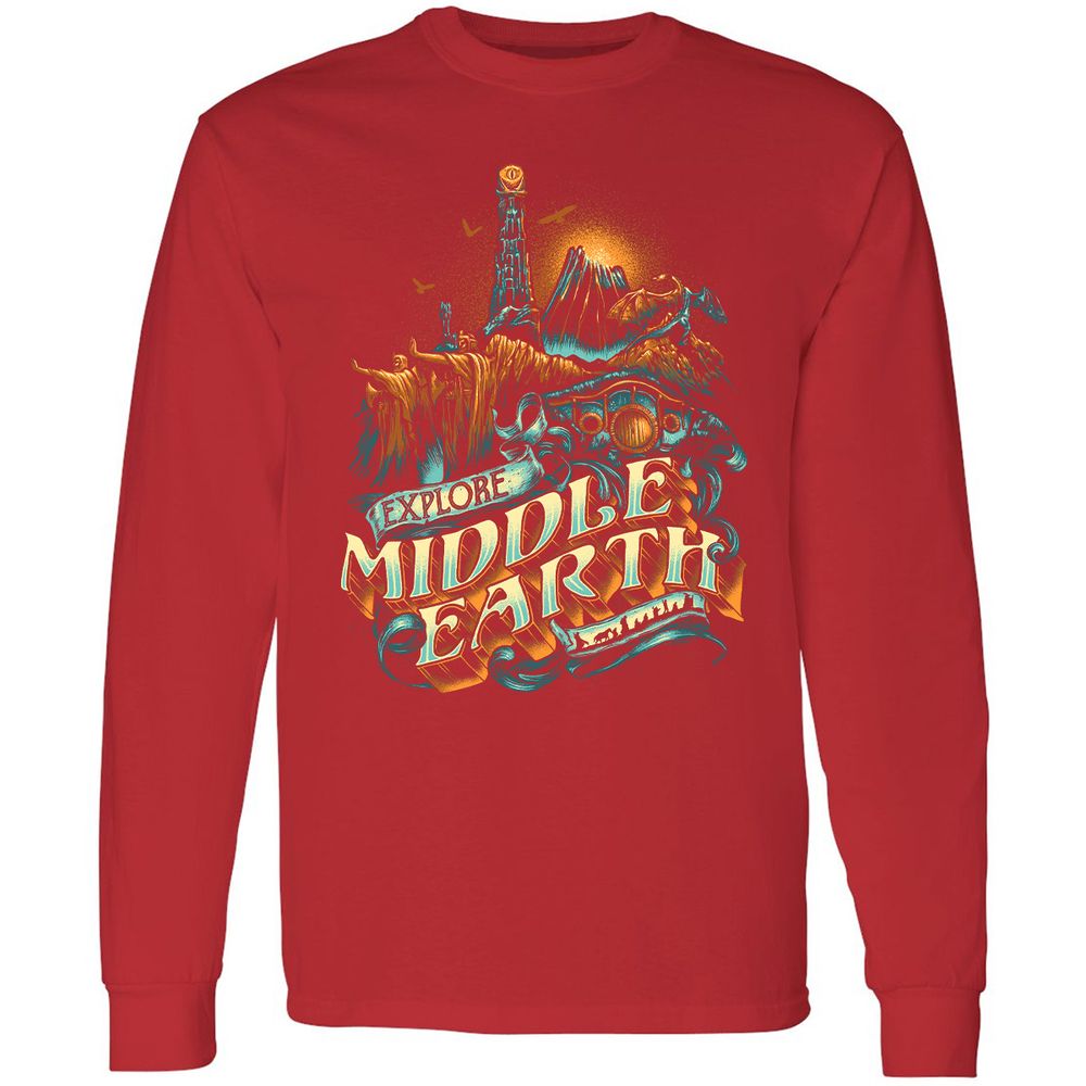 Long Sleeve T-Shirt - ZSKSQHEZ - Red - 14