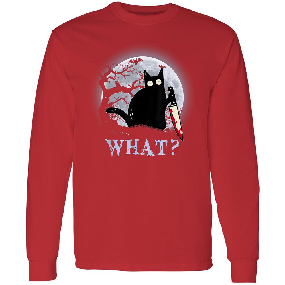 Long Sleeve T-Shirt - BKADJ9DH - Red - 14