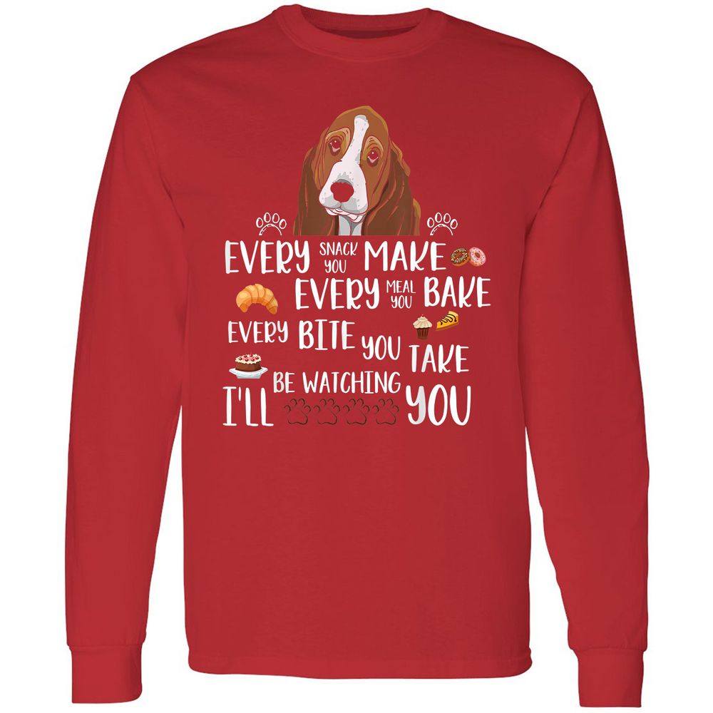 Long Sleeve T-Shirt - 6QU2GD4M - Red - 14