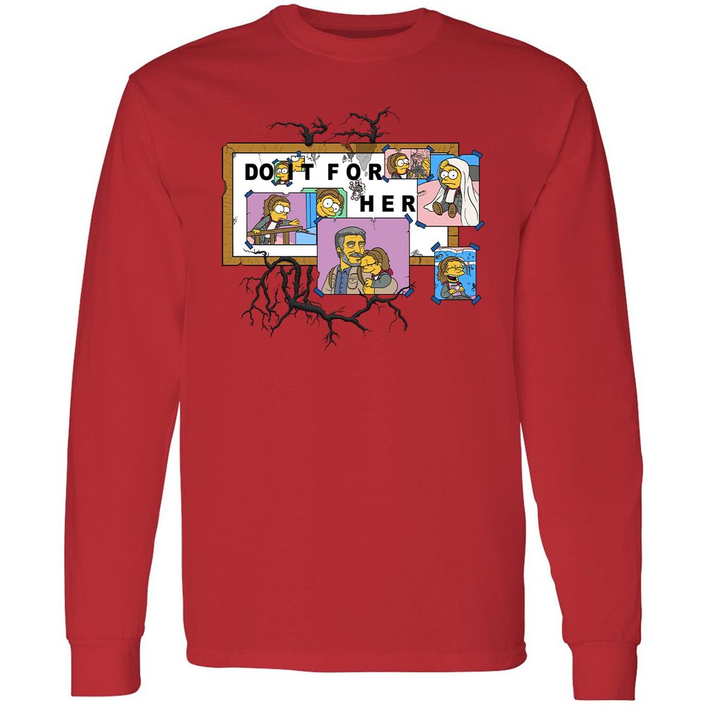 Long Sleeve T-Shirt - TFVJRTR4 - Red - 14