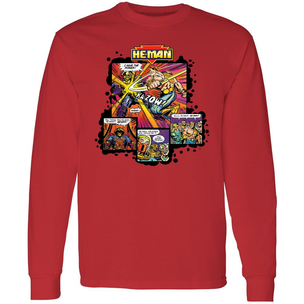 Long Sleeve T-Shirt - DFD9TYSR - Red - 14