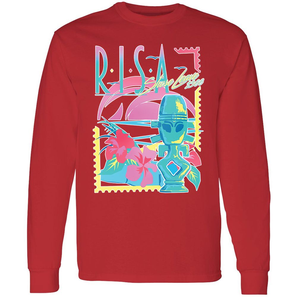 Long Sleeve T-Shirt - 7A6SMA9F - Red - 14