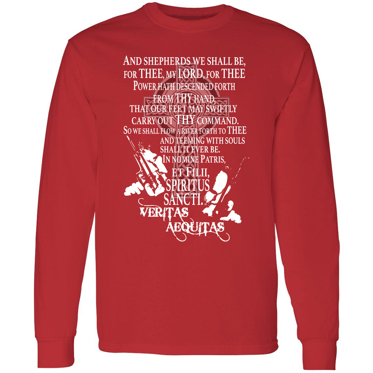 Long Sleeve T-Shirt - SJXGMF5N - Red - 14