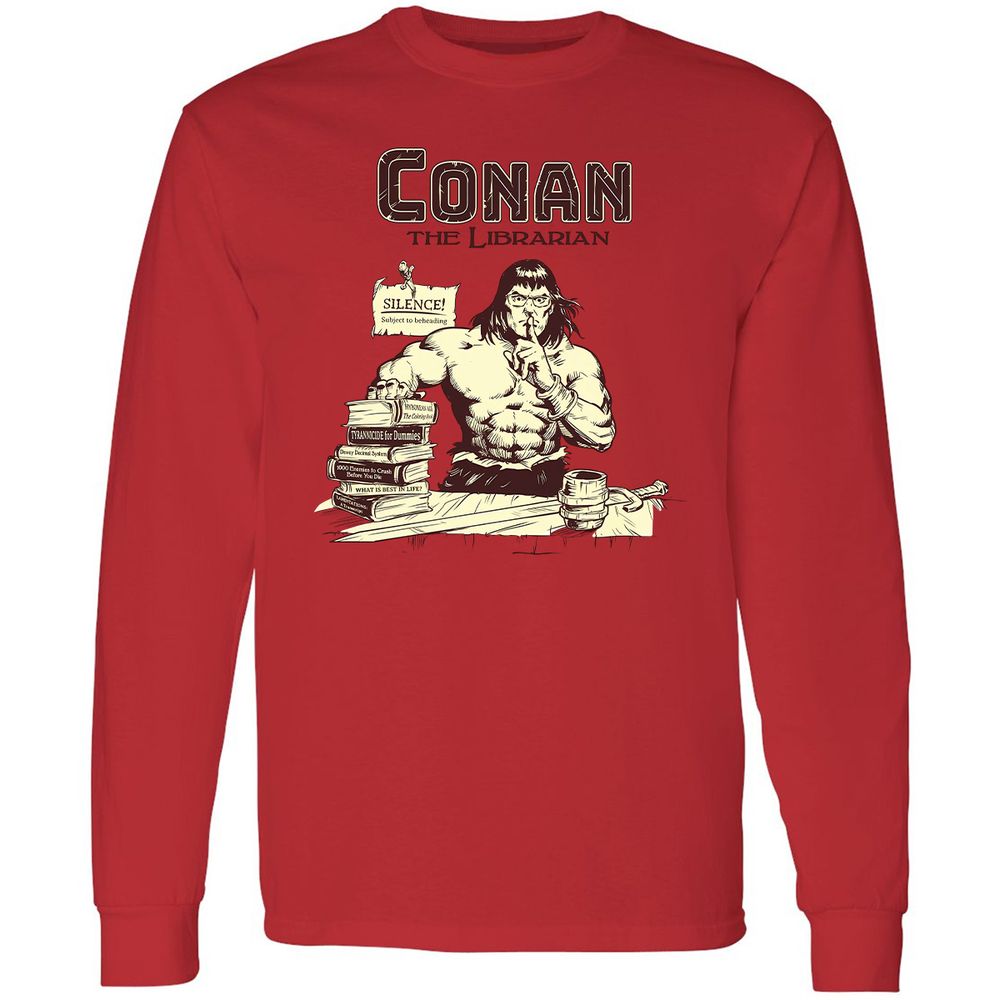 Long Sleeve T-Shirt - 4THUSR1L - Red - 14