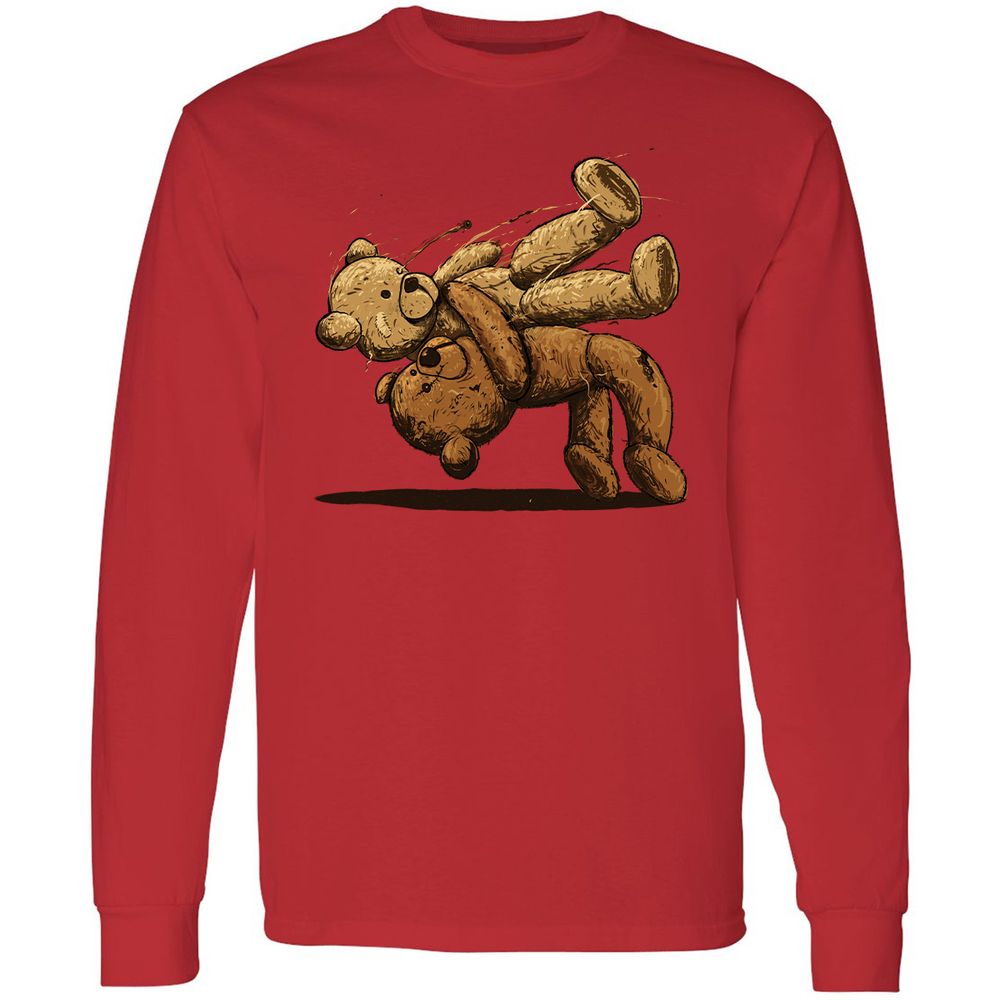 Long Sleeve T-Shirt - PBYZTZWJ - Red - 14