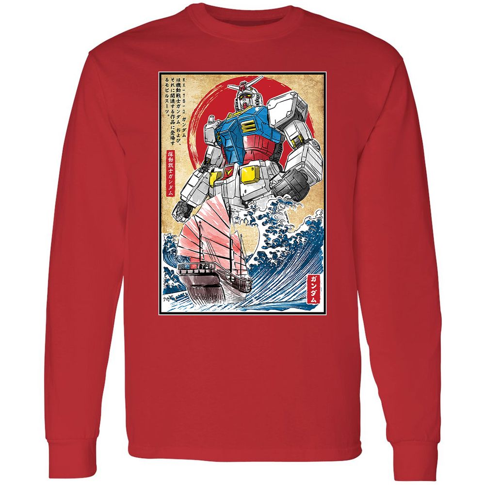 Long Sleeve T-Shirt - X5GTW9VY - Red - 14