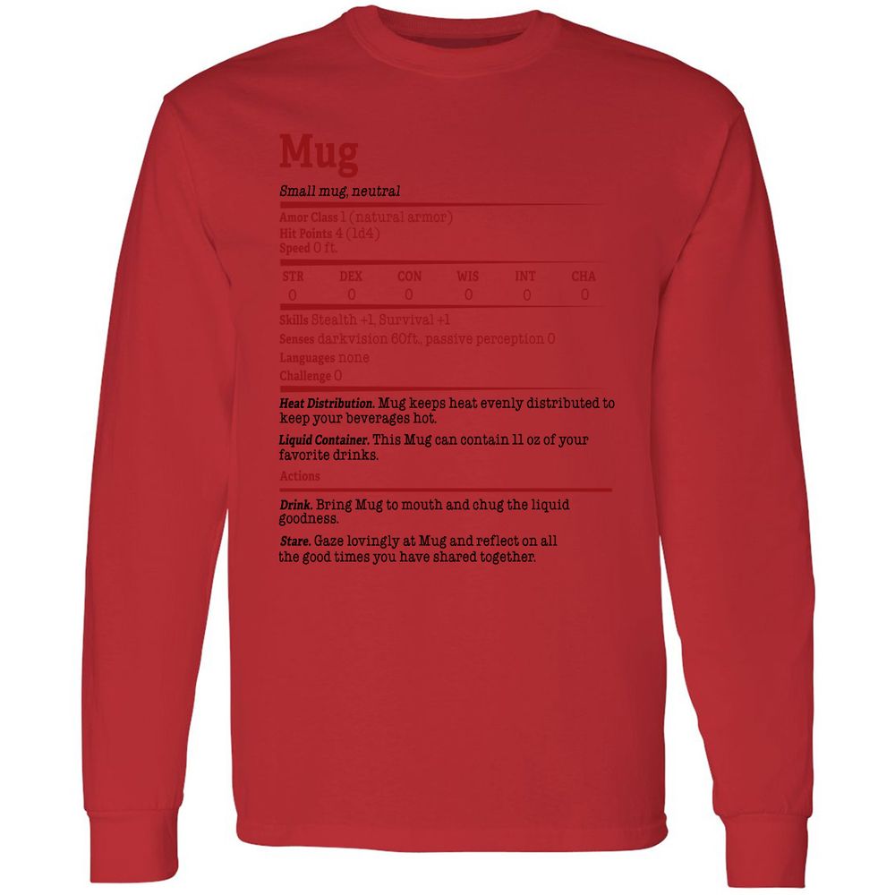 Long Sleeve T-Shirt - 72F8WKSM - Red - 14