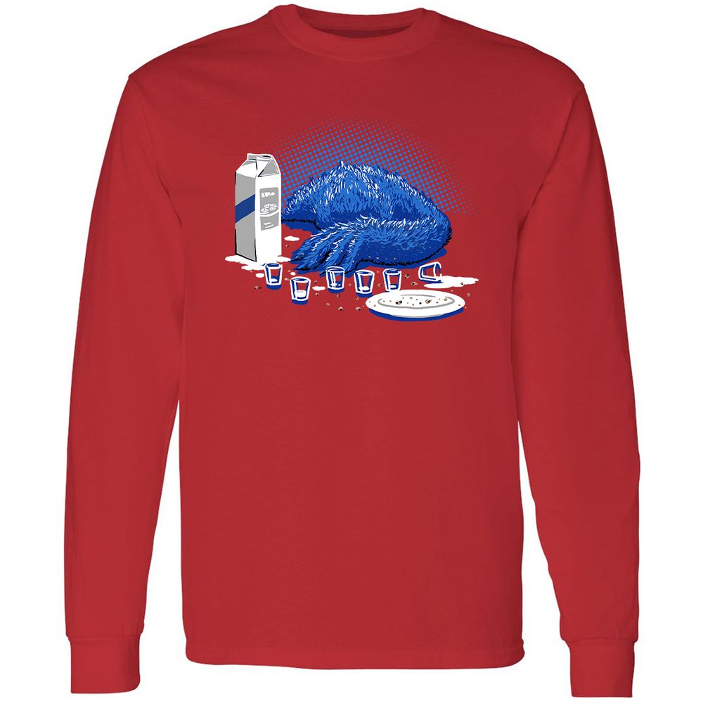 Long Sleeve T-Shirt - FE7VP5UH - Red - 14