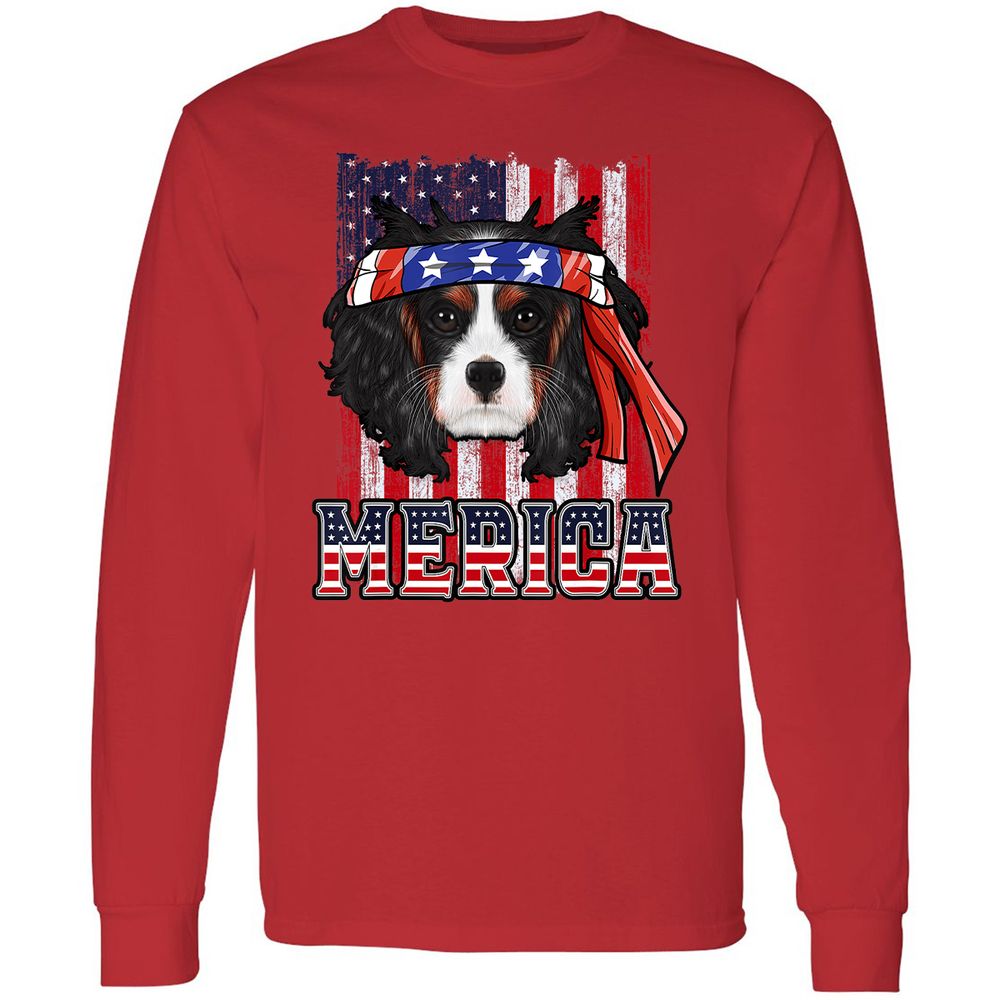 Long Sleeve T-Shirt - D7T1KW8F - Red - 14