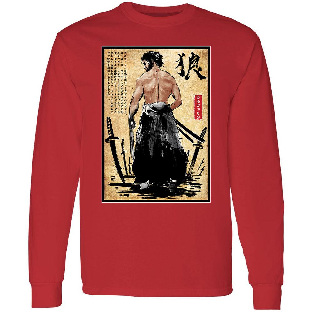 Long Sleeve T-Shirt - WLAHSB6H - Red - 14