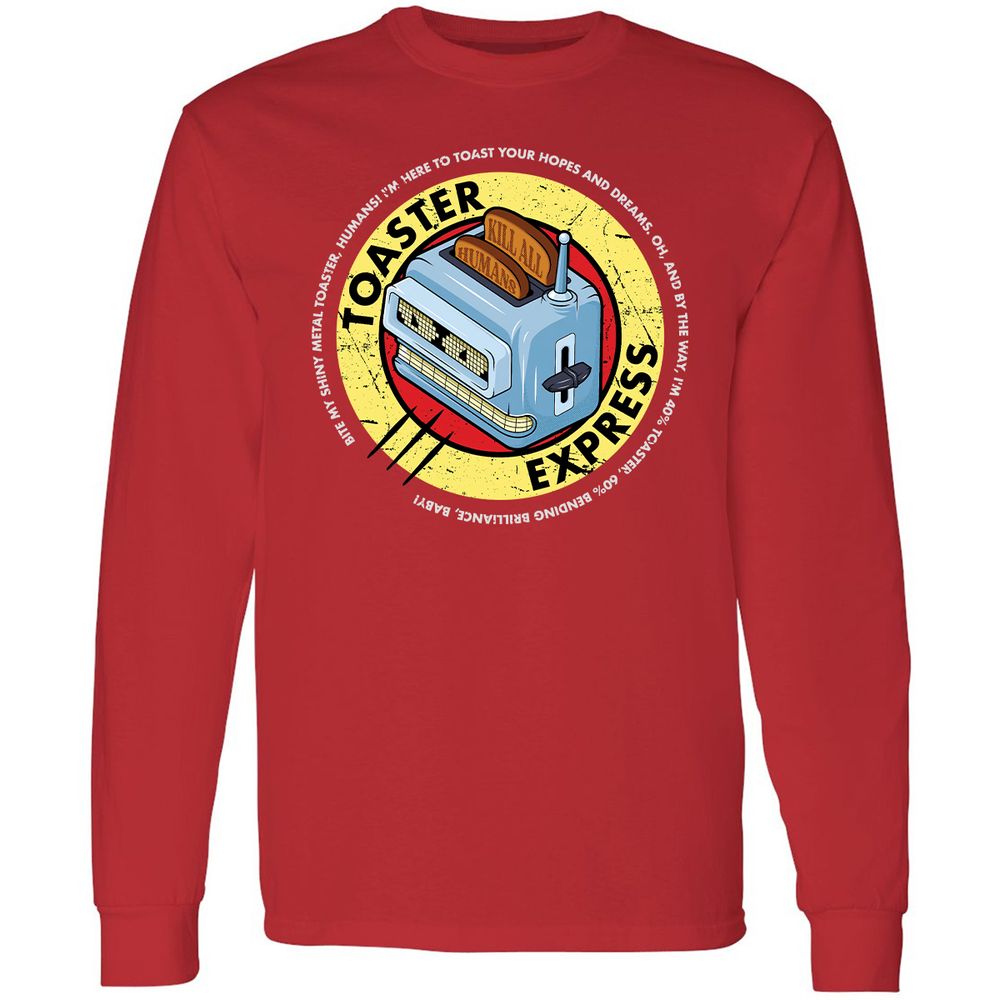 Long Sleeve T-Shirt - UPWF6Y5M - Red - 14