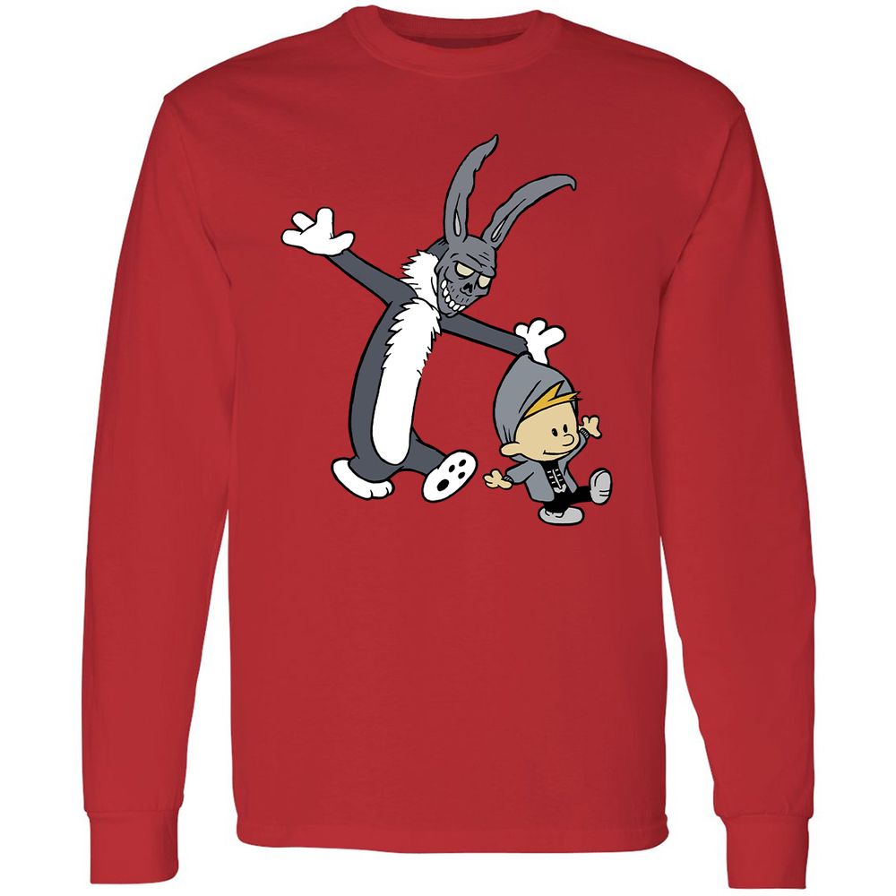 Long Sleeve T-Shirt - VTJN93HQ - Red - 14