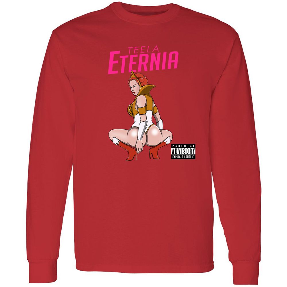 Long Sleeve T-Shirt - AVALQCQ4 - Red - 14