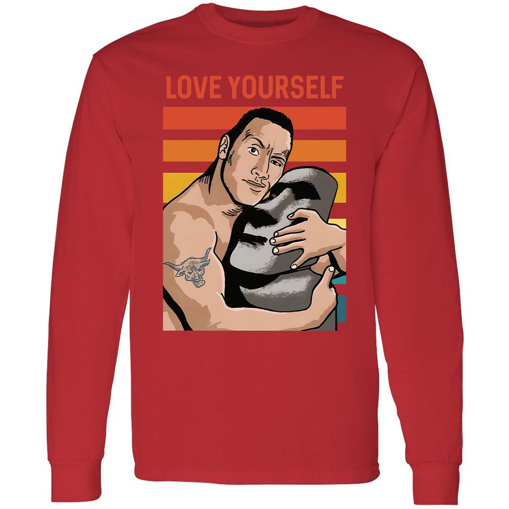 Long Sleeve T-Shirt - CS4YK7NJ - Red - 14