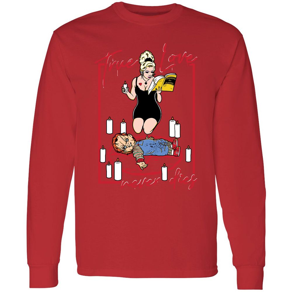 Long Sleeve T-Shirt - 98XA5SKP - Red - 14