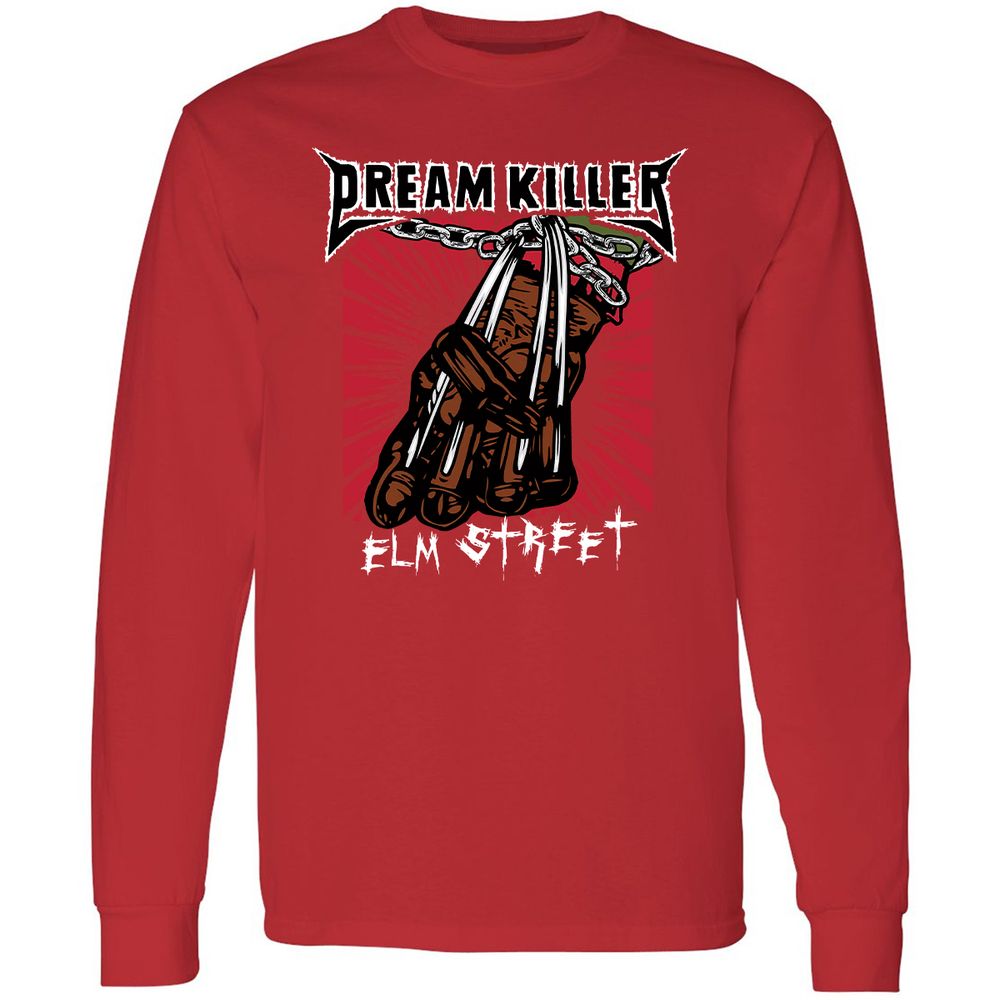Long Sleeve T-Shirt - E3JVF9M6 - Red - 14