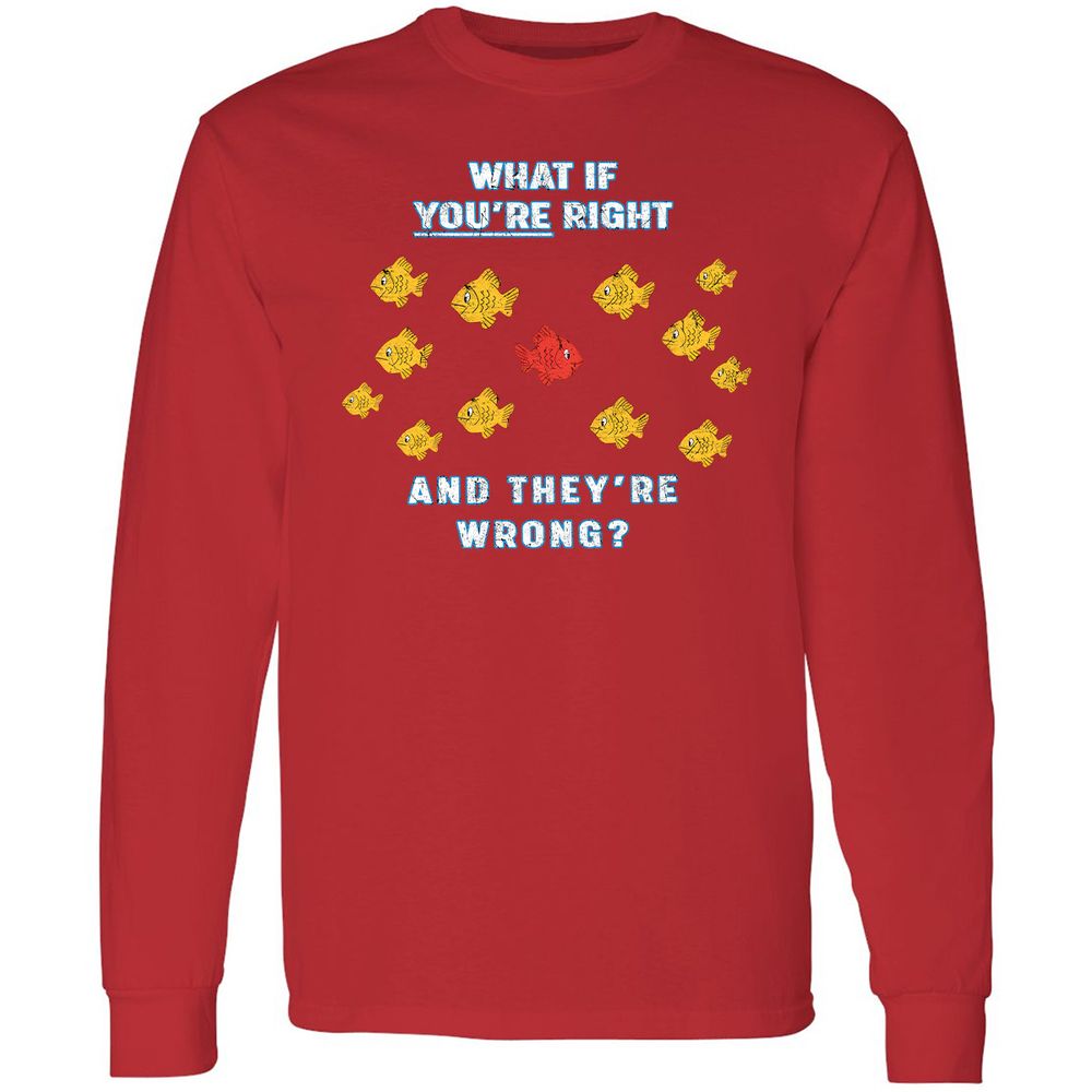Long Sleeve T-Shirt - 73N43J7Q - Red - 14
