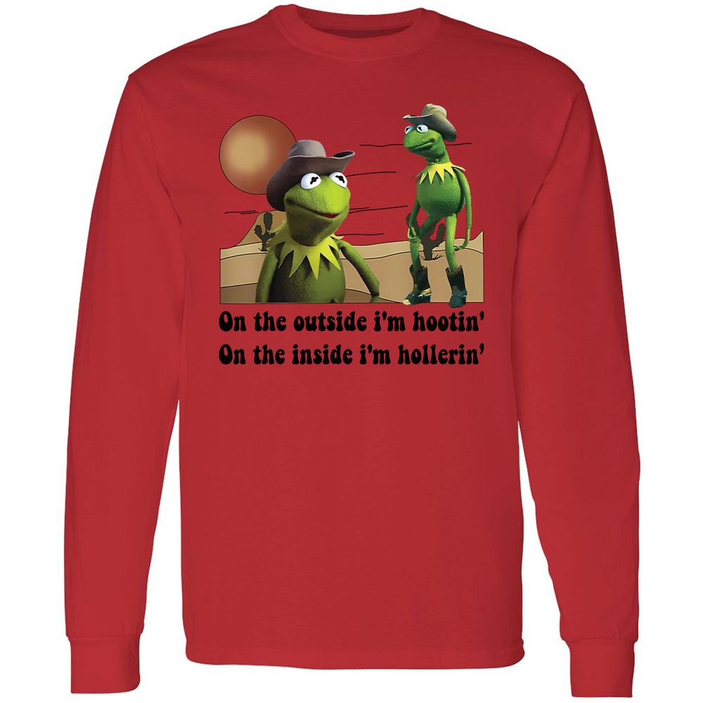 On the outside I'm hootin on the inside I'm hollerin - Red - 14