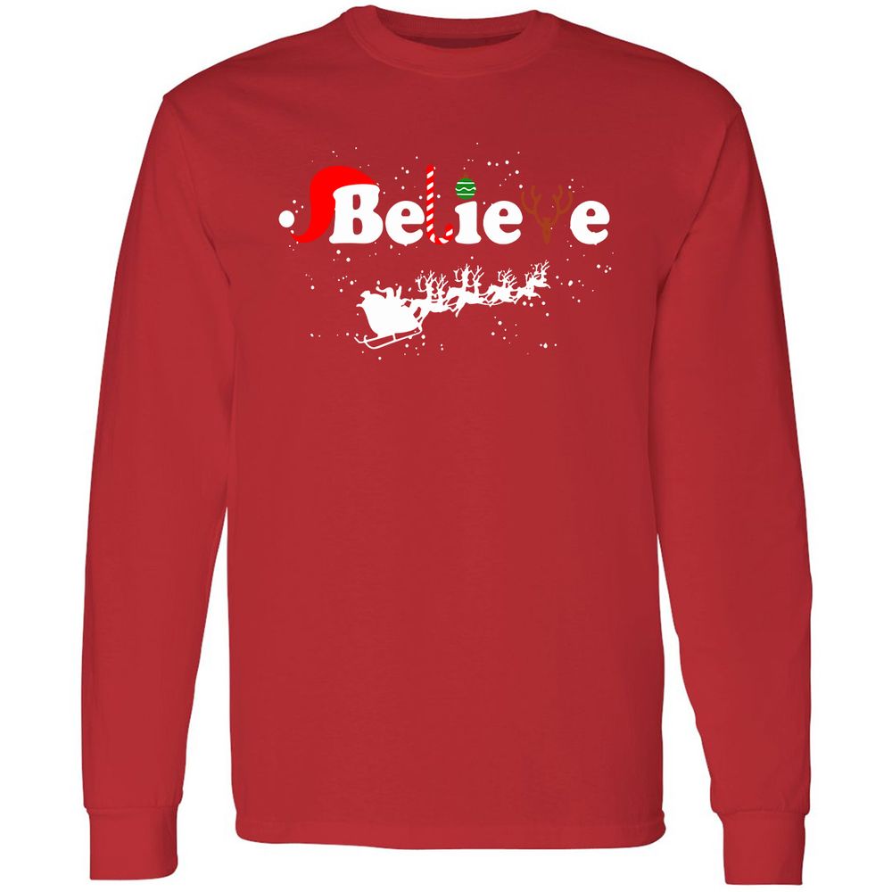 Long Sleeve T-Shirt - F346LKDV - Red - 14