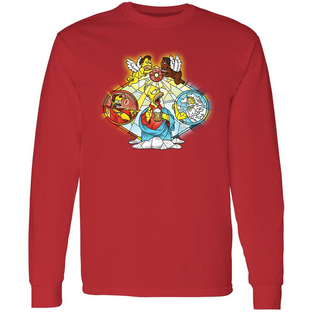 Long Sleeve T-Shirt - AW8JQ3Z7 - Red - 14