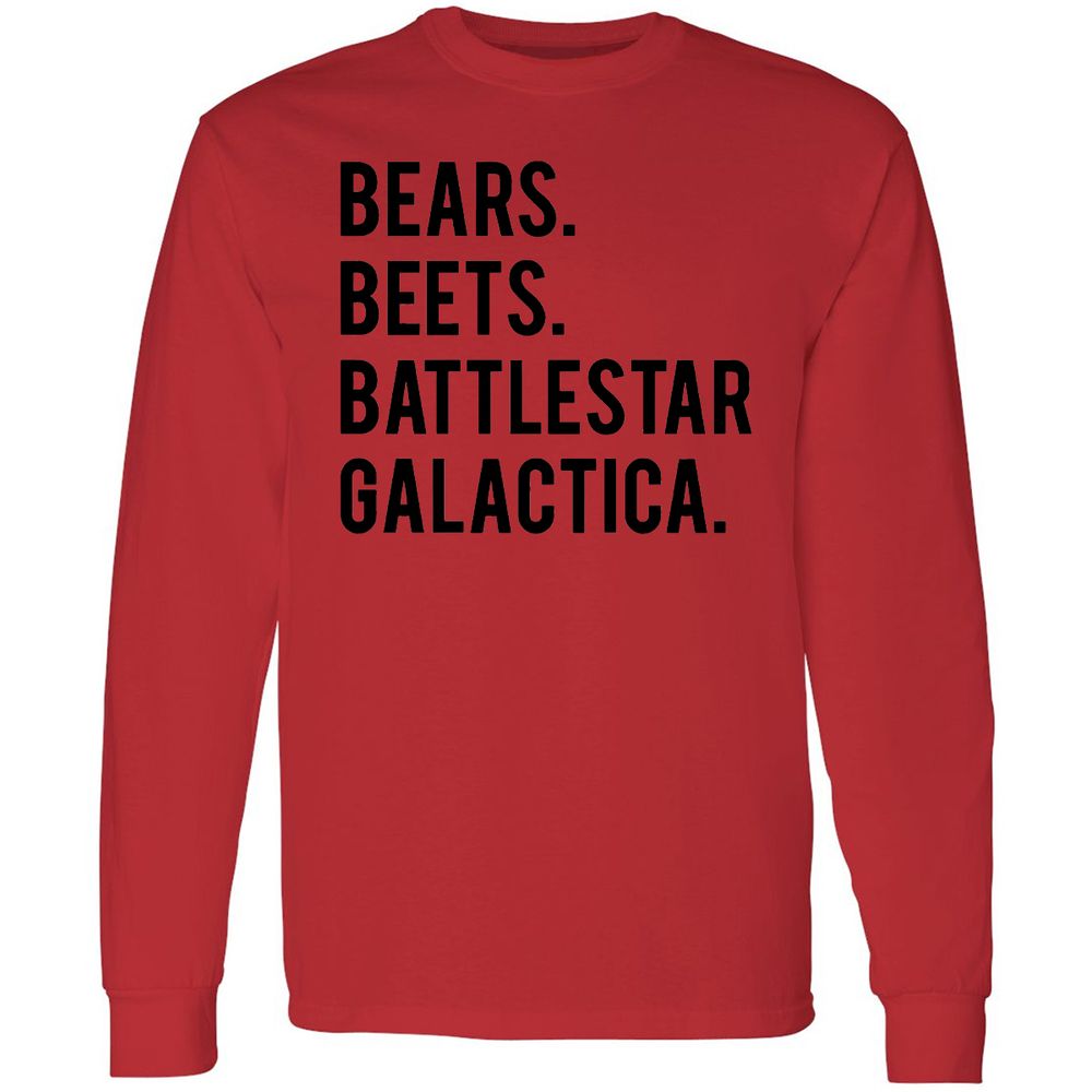 Long Sleeve T-Shirt - QXNYRL1G - Red - 14