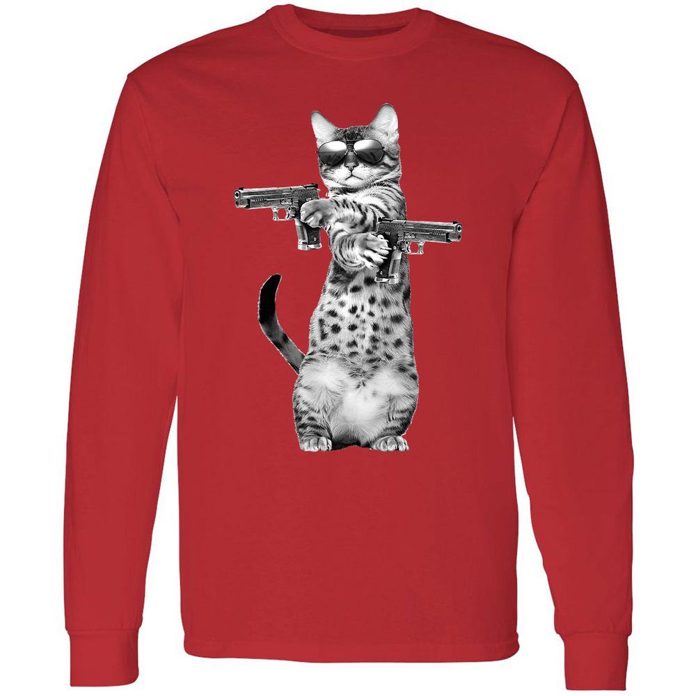 Long Sleeve T-Shirt - B5C38VUT - Red - 14